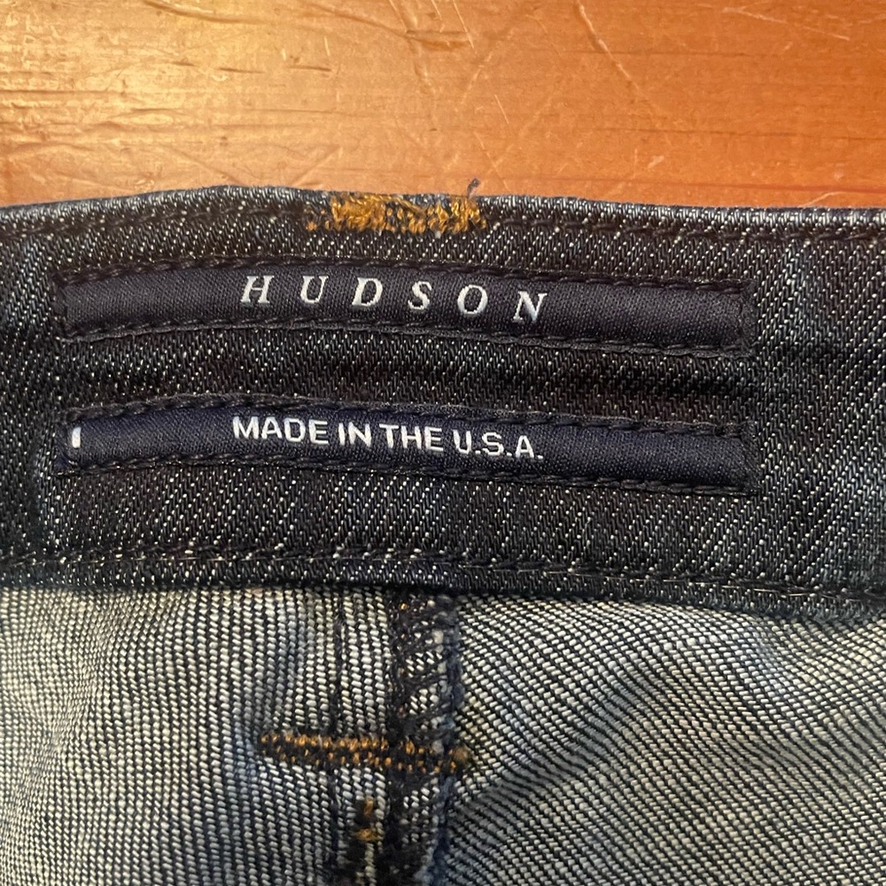 Hudson Jeans Dark Blue Mid-Rise Skinny Jeans Size 27 - Picture 7 of 15